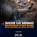 Emergencia en sistema de agua potable deja sin servicio a varios sectores de Loja