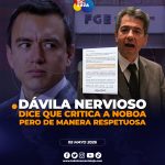 Rafael Dávila se pronuncia tras polémica por declaraciones contra el Gobierno de Daniel Noboa en Loja