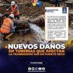 Daños en línea de transmisión sur afectan el servicio de agua en Loja.