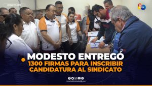 Unidad Solidaria entrega recolección de firmas para elecciones internas.