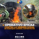 Ejército y ARCOM ejecutan operativo contra minería ilegal en Paltas