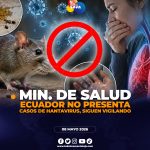 Ecuador se mantiene en alerta por el hantavirus, aunque no registra casos