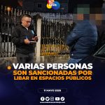ntensifican operativos y sanciones por consumo de alcohol en espacios públicos