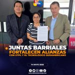 Juntas barriales firman convenios con UTPL y el Tecnológico Sudamericano, para impulsar proyectos comunitarios en Loja