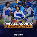 Rafael Sebastián Agurto Guzmán logra la medalla de plata en el Open Pan American Champions 2026 en Río de Janeiro