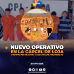 Operativo policial en CPL de Loja deja decomiso de objetos prohibidos y siete internos señalados