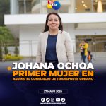 Lic. Johana Ochoa asume la presidencia del Consorcio de Transportistas Urbanos de Loja.