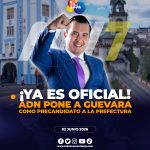 ADN7 perfila a Jorge Guevara como precandidato a la Prefectura de Loja.