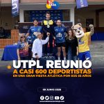UTPL reunió a cerca de 600 deportistas en una gran fiesta atlética por sus 55 años.