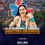 Revolución Ciudadana oficializa a Verónica Rengel como directora provincial en Loja.