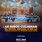 48 niños culminan el nivel Inicial II en la Unidad Educativa Teniente Hugo Ortiz
