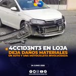 Accidente de tránsito en El Dorado deja una persona herida y daños materiales.