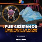 Hombre fue enviado a prisión preventiva tras 4s3s1n4r a su amigo.