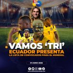 Sebastián Beccacece confirmó la nómina de 26 jugadores que representarán a Ecuador en el Mundial 2026.