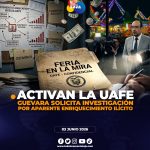 Asambleísta Guevara solicita a la UAFE investigar movimientos financieros del Director de la Feria de Loja.