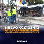 Camión que transportaba ganado se accidenta y deja sin energía a parte de Catamayo.