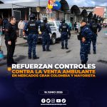 Municipio intensifica operativos para frenar la venta ambulante y el comercio no autorizado en los mercados de Loja.
