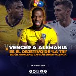 Enner Valencia prioriza el triunfo de Ecuador ante Alemania.