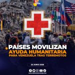 El mundo se moviliza por Venezuela: más de una decena de países envían ayuda tras los devastadores terremotos.