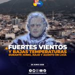 Fuertes vientos intensifican la sensación de frío durante la temporada invernal en Loja.