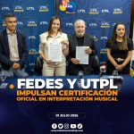 Maestrantes de la UTPL obtendrán certificación oficial en Interpretación Musical avalada por el Ministerio del Trabajo.