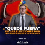 Ramiro Palacios anuncia que queda fuera del proceso electoral y agradece el respaldo ciudadano