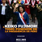 Keiko Fujimori asumió la Presidencia de Perú