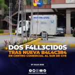 Intento de asalto a una entidad bancaria en Riocentro Sur terminó en balacera