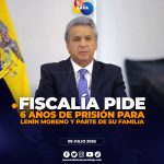 Fiscalía solicita seis años y seis meses de prisión para el expresidente Lenín Moreno por el caso Sinohydro.