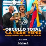 Lucía “La Tigra” Yépez retuvo el campeonato de la RAF en Estados Unidos