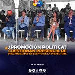 Cuestionan presencia de precandidatos en evento de la Prefectura