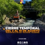 Puente del río Malacatos permanecerá cerrado del 3 al 10 de agosto por trabajos viales