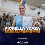 La candidatura de Fiorella Ycaza, esposa del alcalde de Guayaquil, Aquiles Álvarez, fue calificada por el Consejo Nacional Electoral (CNE)