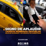 Taxista demuestra honestidad en Loja y devuelve celular olvidado