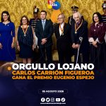 El escritor lojano Carlos Carrión Figueroa fue reconocido con el Premio Nacional Eugenio Espejo 2026