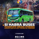 Transporte Urbano atenderá con turnos extras, durante Feria de Loja y Noches del Peregrino.