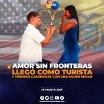 Amor sin fronteras, joven estadounidense llegó a Ecuador y encontró el amor.