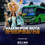 ANT establece tarifas oficiales para rutas desde Loja: pasajes a El Cisne, San Pedro de la Bendita y Catamayo ya tienen valores autorizados.