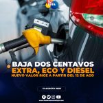 Bajan los precios de los combustibles en Ecuador.