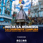La Virgen de El Cisne emprende su recorrido desde el Santuario hacia San Pedro de la Bendita