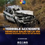 Personas resultan heridas tras aparatoso siniestro de tránsito en la vía Catamayo.