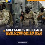 Militares EE.UU con inmunidad y permiso para portar armas
