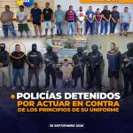 Policías detenidos por corrupción en Guayaquil