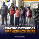 Cuatro aprehendidos por tráfico de sustancias en Catamayo.
