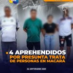 Rescatan a adolescente y aprehenden a cuatro personas en Macará