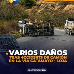 Accidente de tránsito vía Catamayo – Loja.