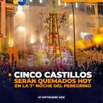 Cinco castillos serán quemados en la 7° noche del Peregrino