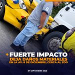 Accidente de tránsito en la Av. 8 de Diciembre