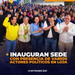 Inuguran sede con presencia de varios actores políticos en Loja