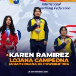 Lojana campeona internacional de Powerlifting